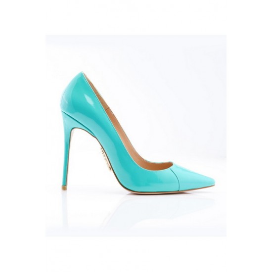 House Of CB Shop ♥ PARIS 4 Aqua Patent Leather Pointy Toe Heels - SALE