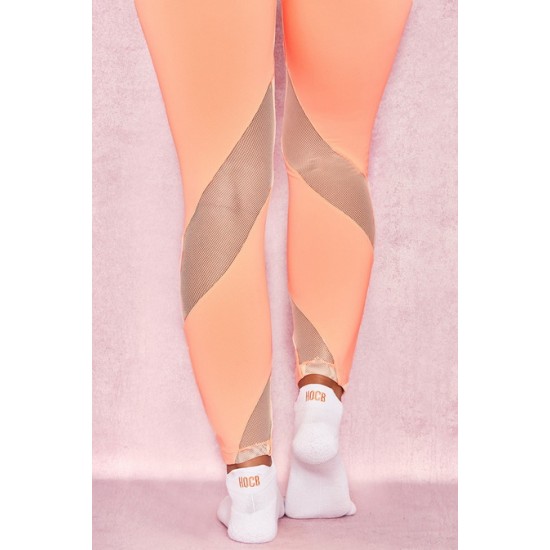 House Of CB Shop ♥ White + Orange Logo Sports Socks